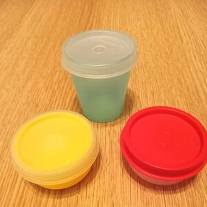 Tupperware Smidgets (2). Salad dressing container.  Smidgets NWOT.